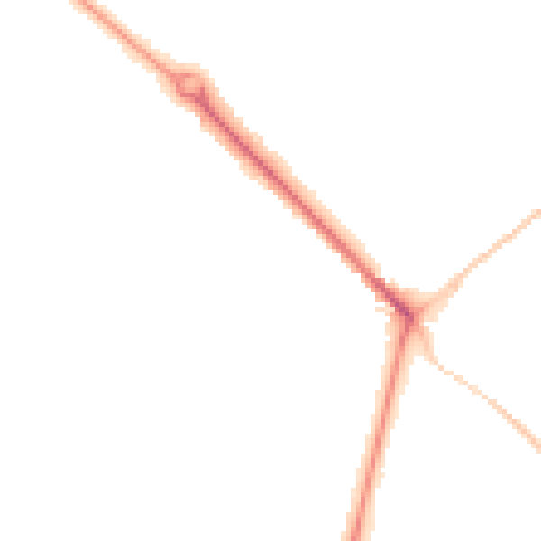 Night-time road noise heatmap for BH3 7AQ