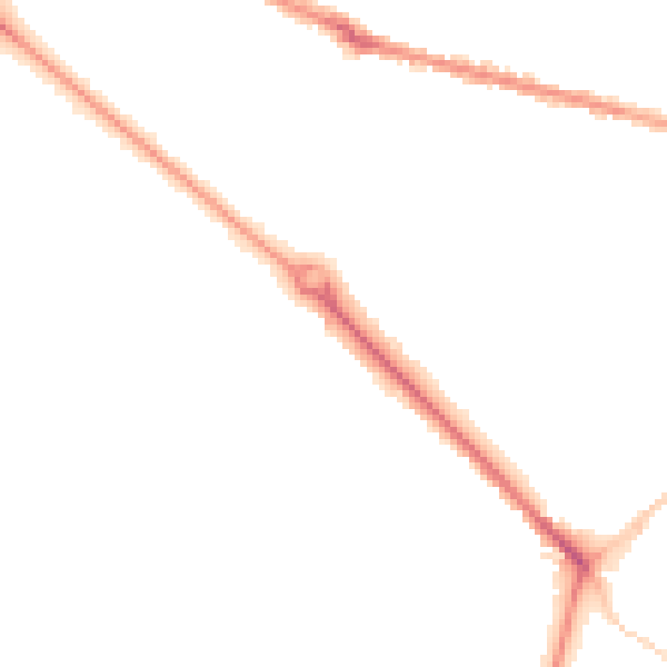 Night-time road noise heatmap for BH3 7AR