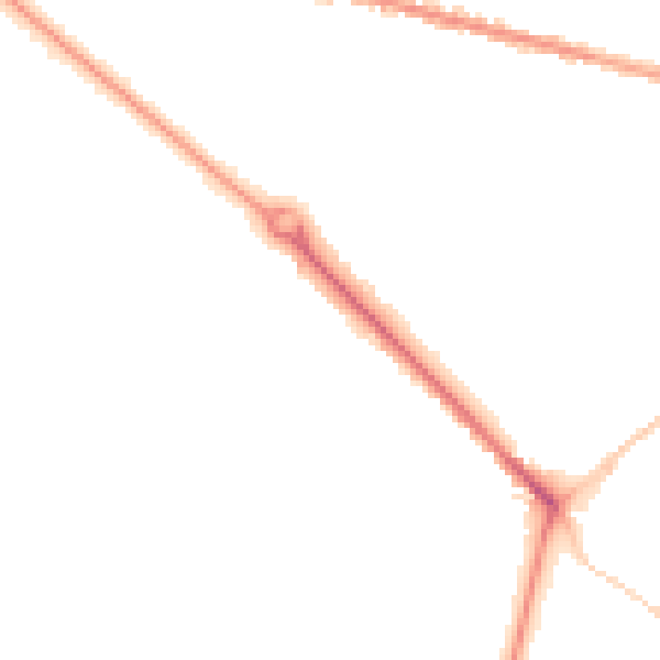 Night-time road noise heatmap for BH3 7AY