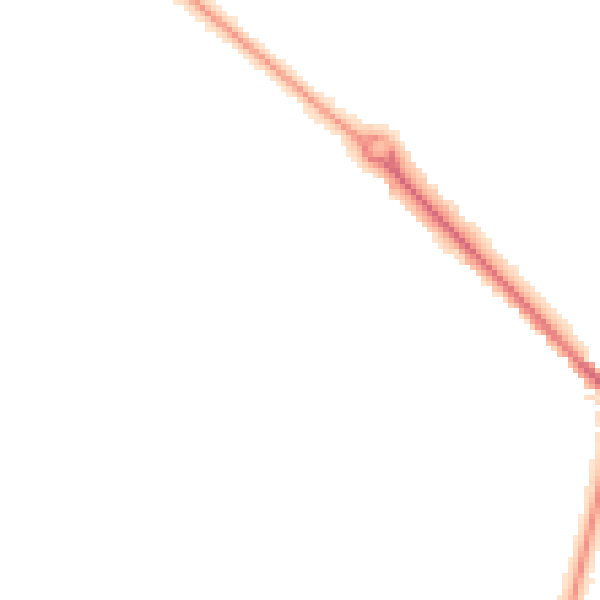 Night-time road noise heatmap for BH3 7BA