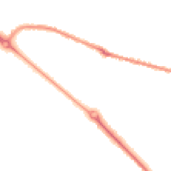 Night-time road noise heatmap for BH3 7BG