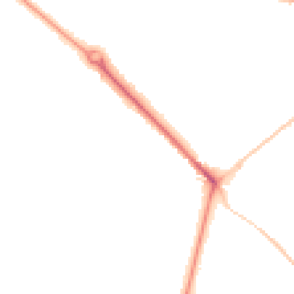 Night-time road noise heatmap for BH3 7BJ