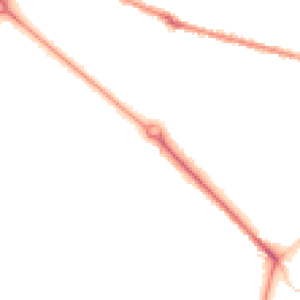 Night-time road noise heatmap for BH3 7BW