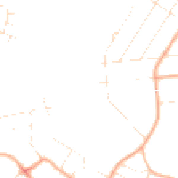 Daytime road noise heatmap for BH3 7BX