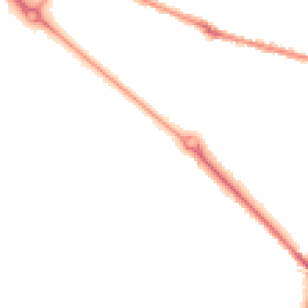 Night-time road noise heatmap for BH3 7BY