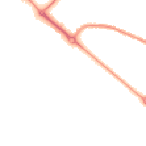 Night-time road noise heatmap for BH3 7DJ