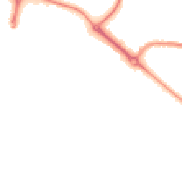 Night-time road noise heatmap for BH3 7DT