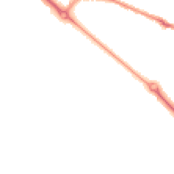 Night-time road noise heatmap for BH3 7EN