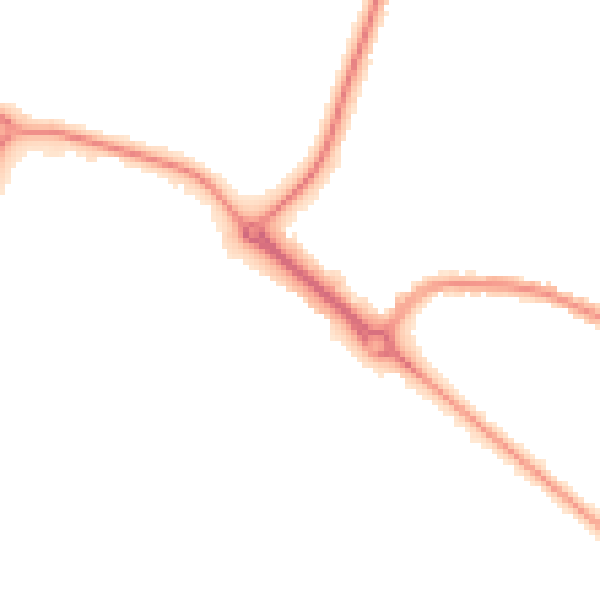 Night-time road noise heatmap for BH3 7HT