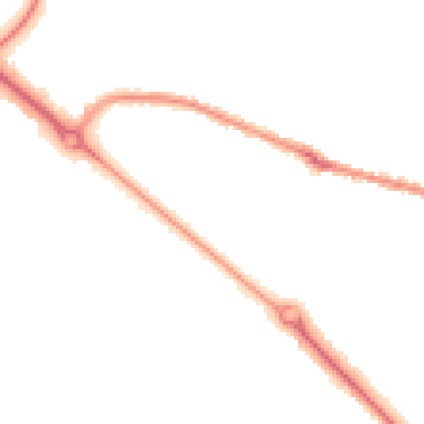 Night-time road noise heatmap for BH3 7JA