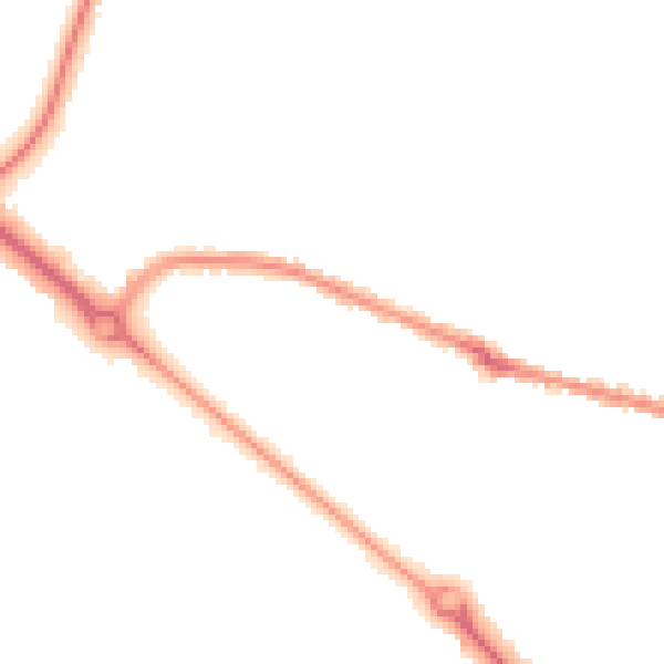 Night-time road noise heatmap for BH3 7JF