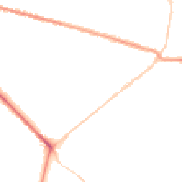 Night-time road noise heatmap for BH3 7JX