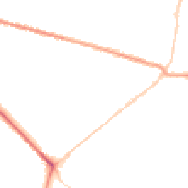 Night-time road noise heatmap for BH3 7JY