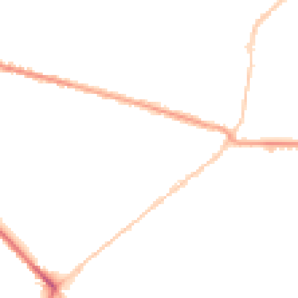 Night-time road noise heatmap for BH3 7LF