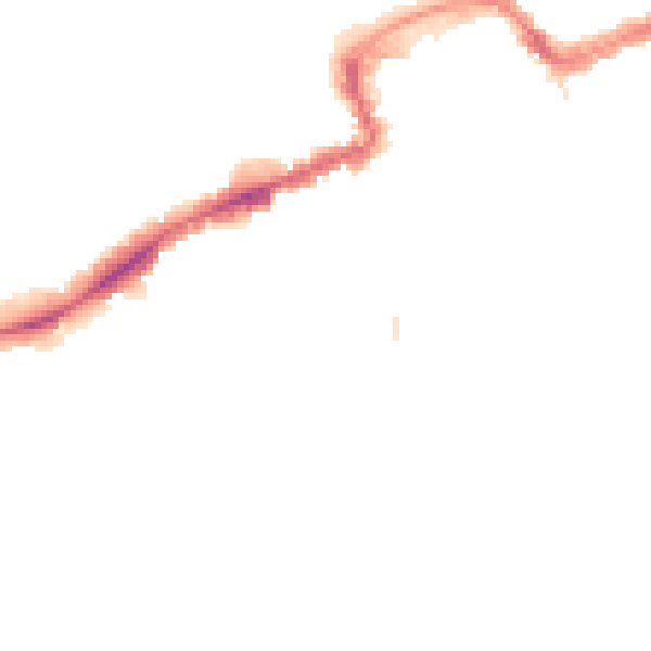 Night-time road noise heatmap for BH5 1AG
