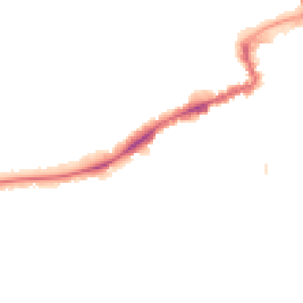 Night-time road noise heatmap for BH5 1AU