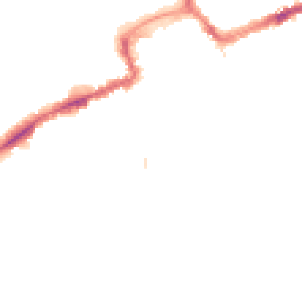 Night-time road noise heatmap for BH5 1DG