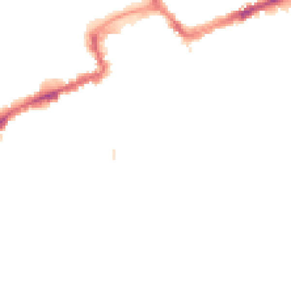 Night-time road noise heatmap for BH5 1HR