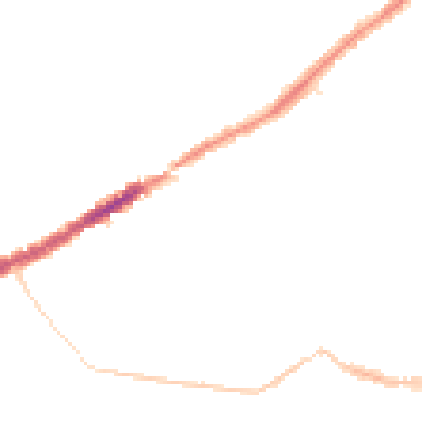 Night-time road noise heatmap for BH5 2JX