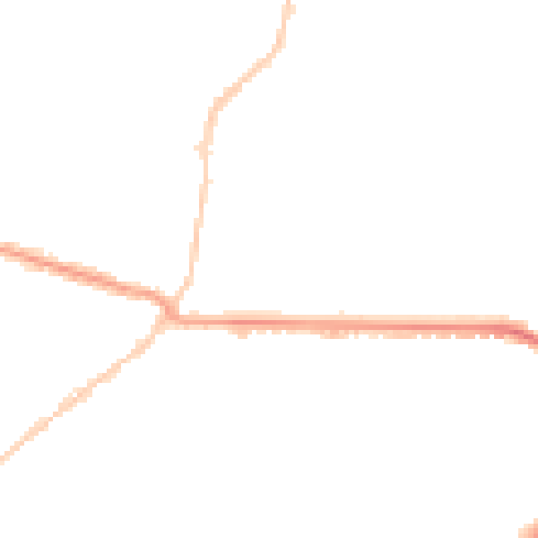 Night-time road noise heatmap for BH8 9DH