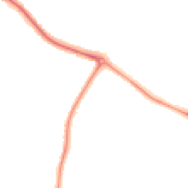 Night-time road noise heatmap for BH8 9SU