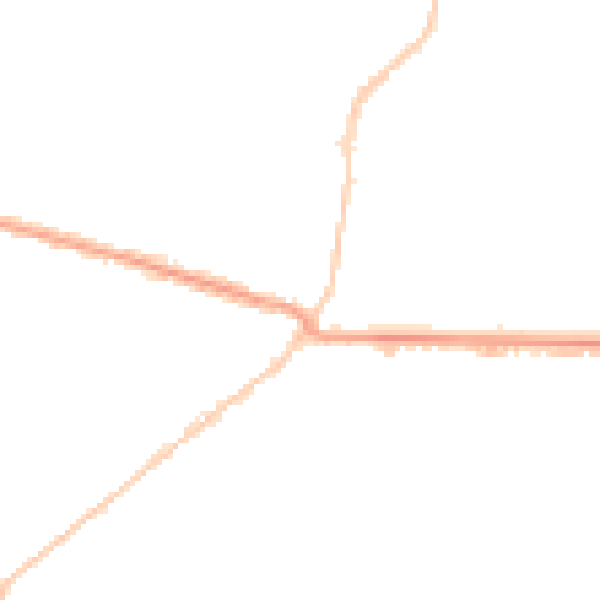 Night-time road noise heatmap for BH9 1AQ
