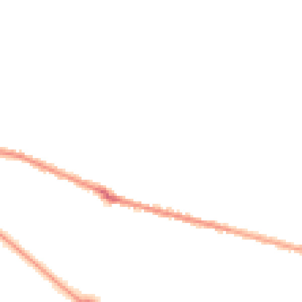 Night-time road noise heatmap for BH9 1BB