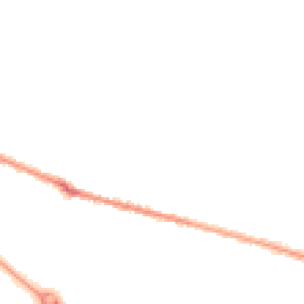 Night-time road noise heatmap for BH9 1BG