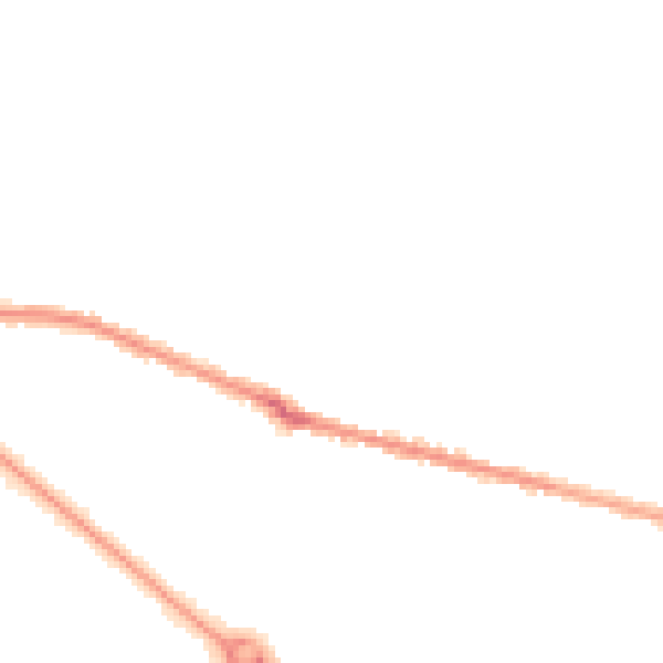 Night-time road noise heatmap for BH9 1BJ