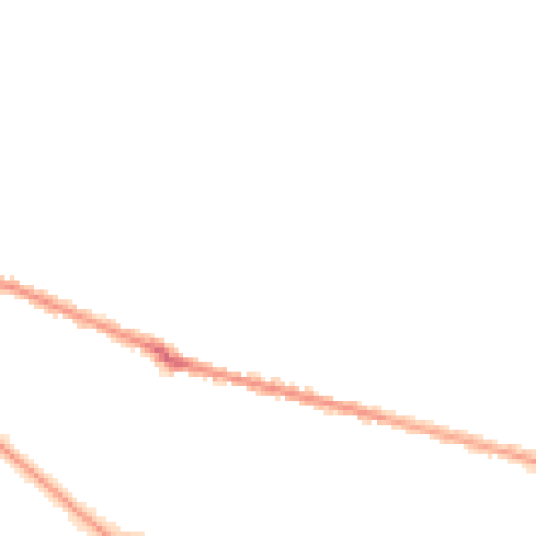 Night-time road noise heatmap for BH9 1BL