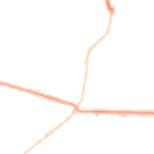 Night-time road noise heatmap for BH9 1BU