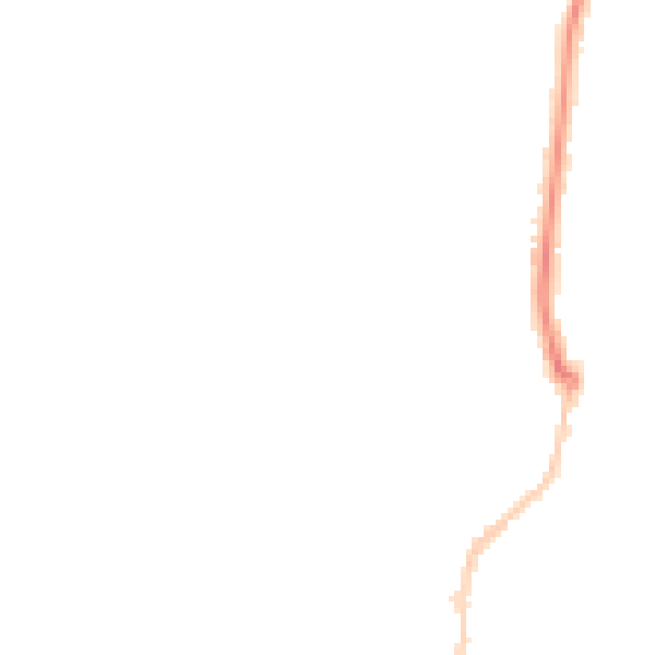 Night-time road noise heatmap for BH9 1NS