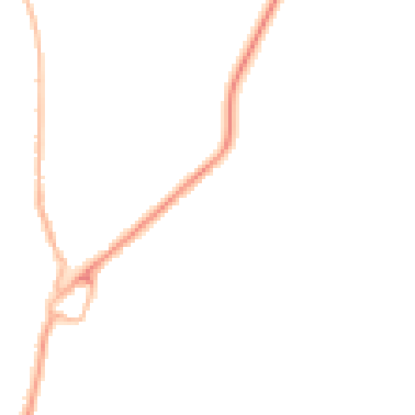 Night-time road noise heatmap for BH9 2SS