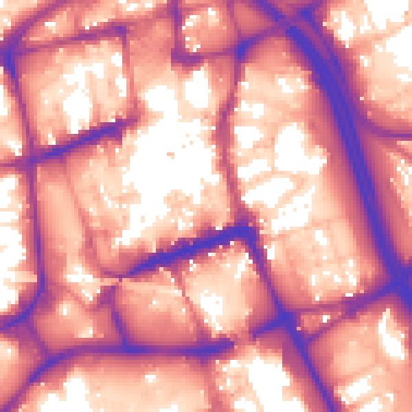 Daytime road noise heatmap for BL1 1AT