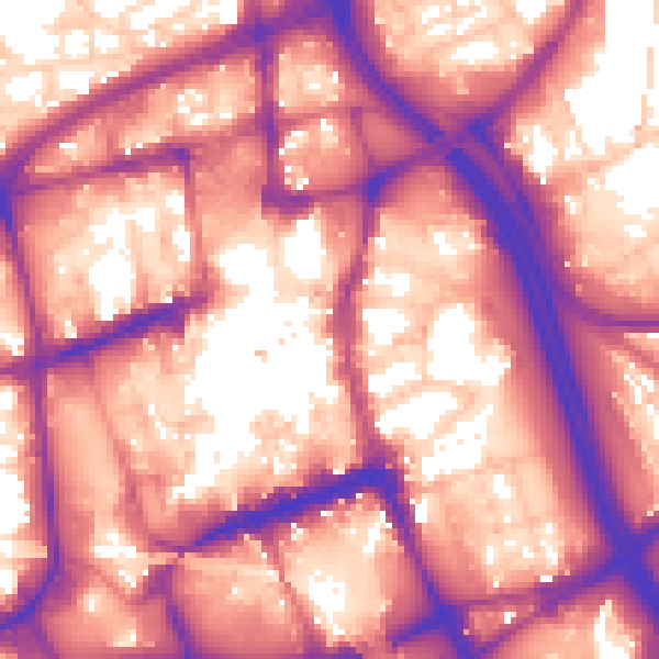 Daytime road noise heatmap for BL1 1DG