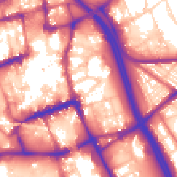 Daytime road noise heatmap for BL1 1PX