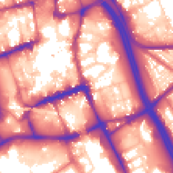 Daytime road noise heatmap for BL1 1QD