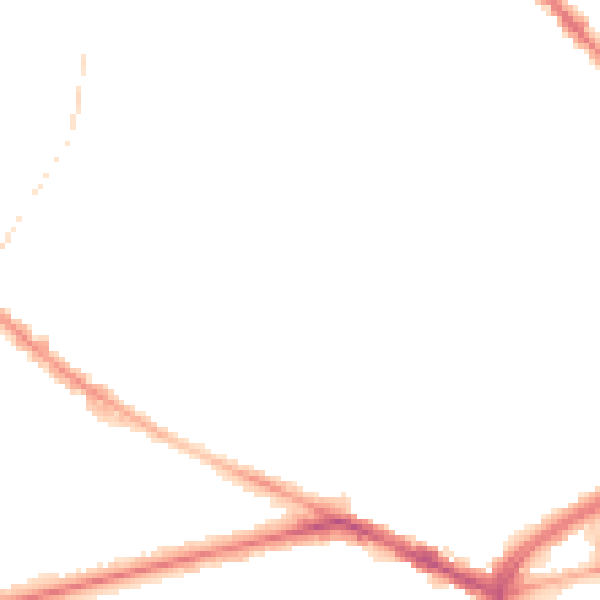 Night-time road noise heatmap for BL1 2QN