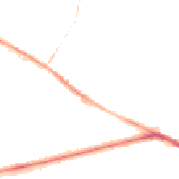 Night-time road noise heatmap for BL1 3DA