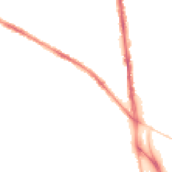 Night-time road noise heatmap for BL1 3NQ