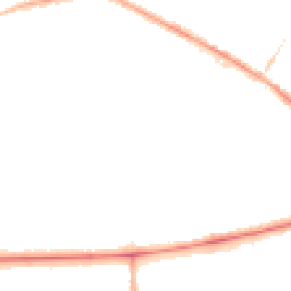Night-time road noise heatmap for BL1 4EL