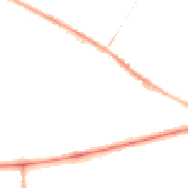 Night-time road noise heatmap for BL1 4HP