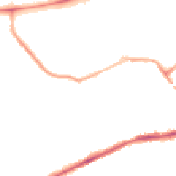 Night-time road noise heatmap for BL1 4LG