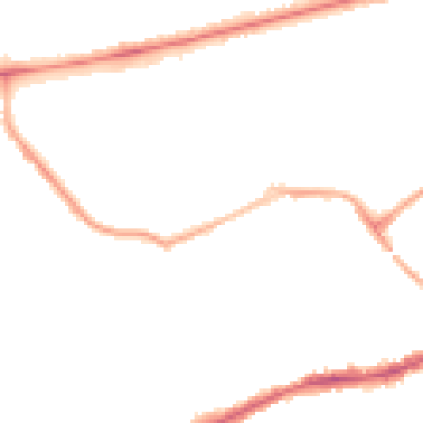 Night-time road noise heatmap for BL1 4LJ
