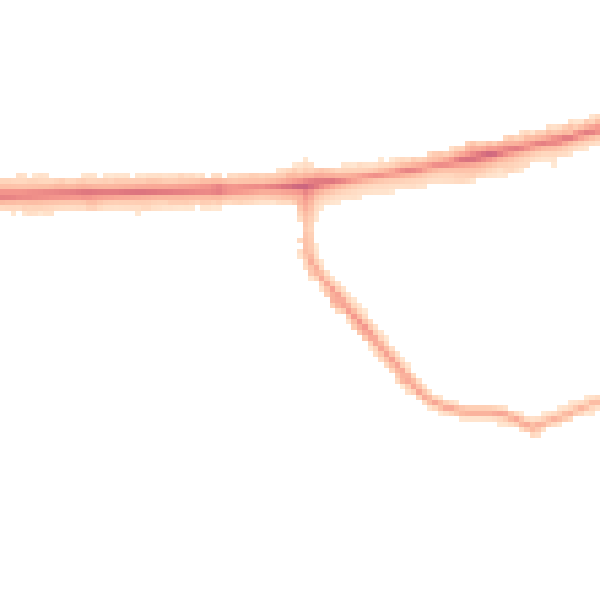 Night-time road noise heatmap for BL1 4LT