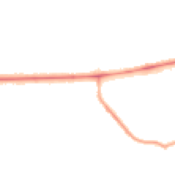 Night-time road noise heatmap for BL1 4NA