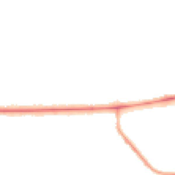 Night-time road noise heatmap for BL1 4QN