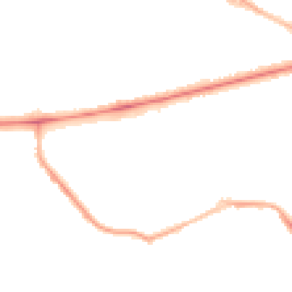 Night-time road noise heatmap for BL1 4RJ