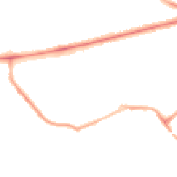 Night-time road noise heatmap for BL1 4RW