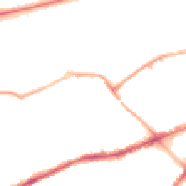 Night-time road noise heatmap for BL1 4SQ
